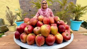 Яблочные оладьи 🍎🍎🍎 Вегетарианская деревенская еда