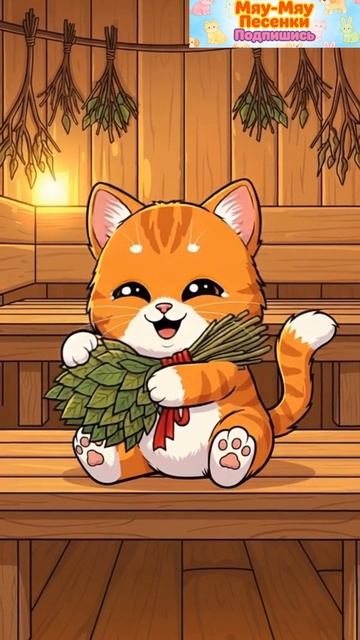 Котёнок Гав и баня | Поставь лайк, чтобы получить берёзовый веник 🧖😿😻