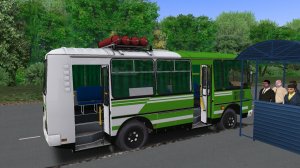 Поездка на ПАЗ-32054 по маршруту №3 по карте Русская Глубинка 2.6