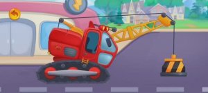 Машинки для детей. Собираем магнитный кран, изучаем детали, едем на задание. Мультики для малышей