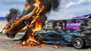 BeamNG Drive - Безумные полицейские погони - Новая эра - Аварии на автомобилях