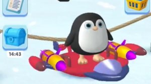 Sled Surfers. Пингвин на ледянке