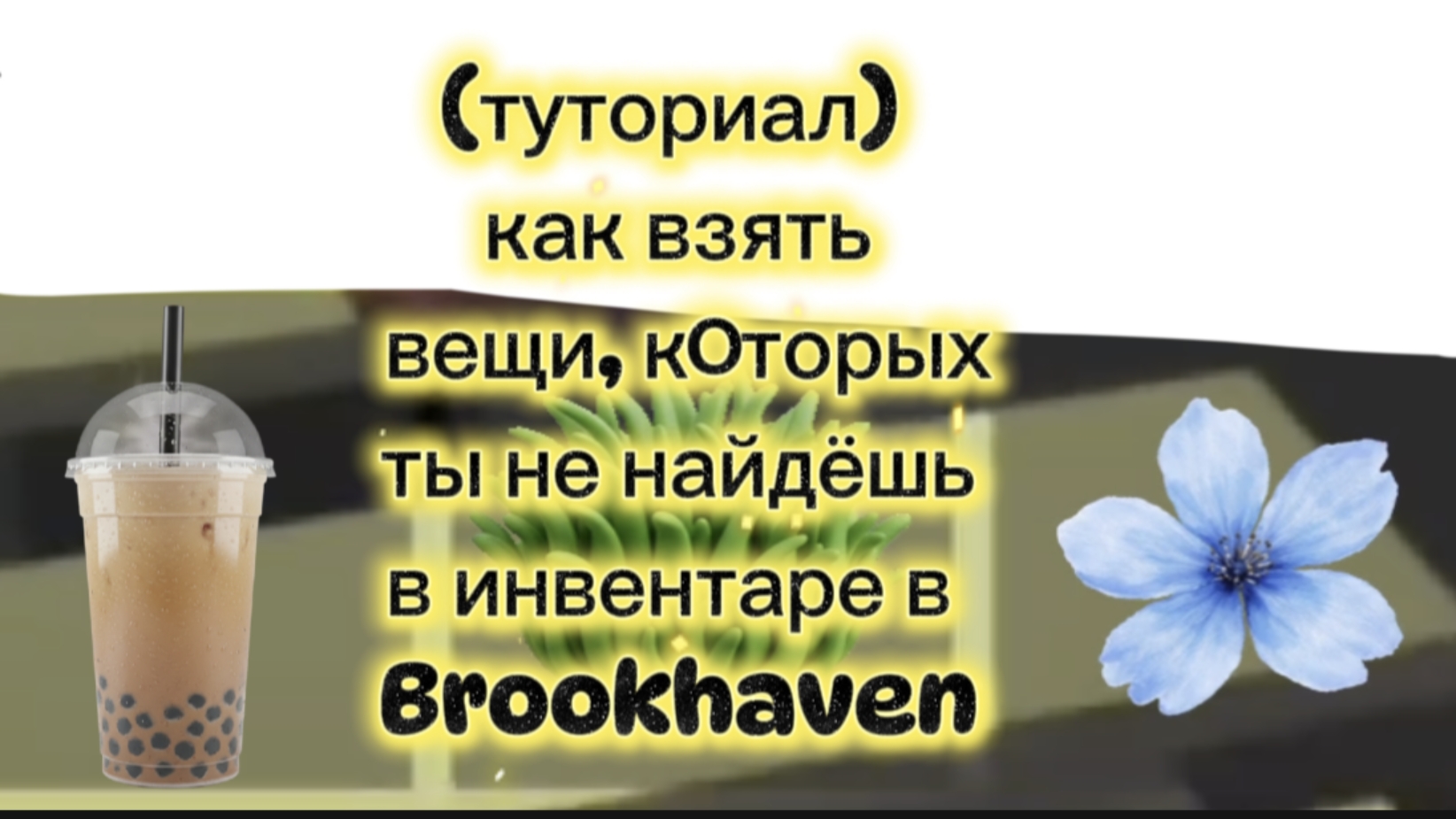 туториал как взять вещи которых ты не найдёшь в инвентаре в Brookhaven