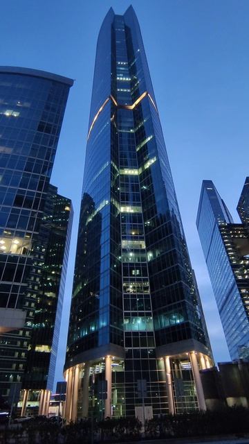 Ночной район Москва-Сити (Москва, Россия) Night District Moscow City (Moscow, Russia) 2026