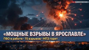 В Ярославле серия мощных взрывов  работает ПВО, объявлена беспилотная опасность