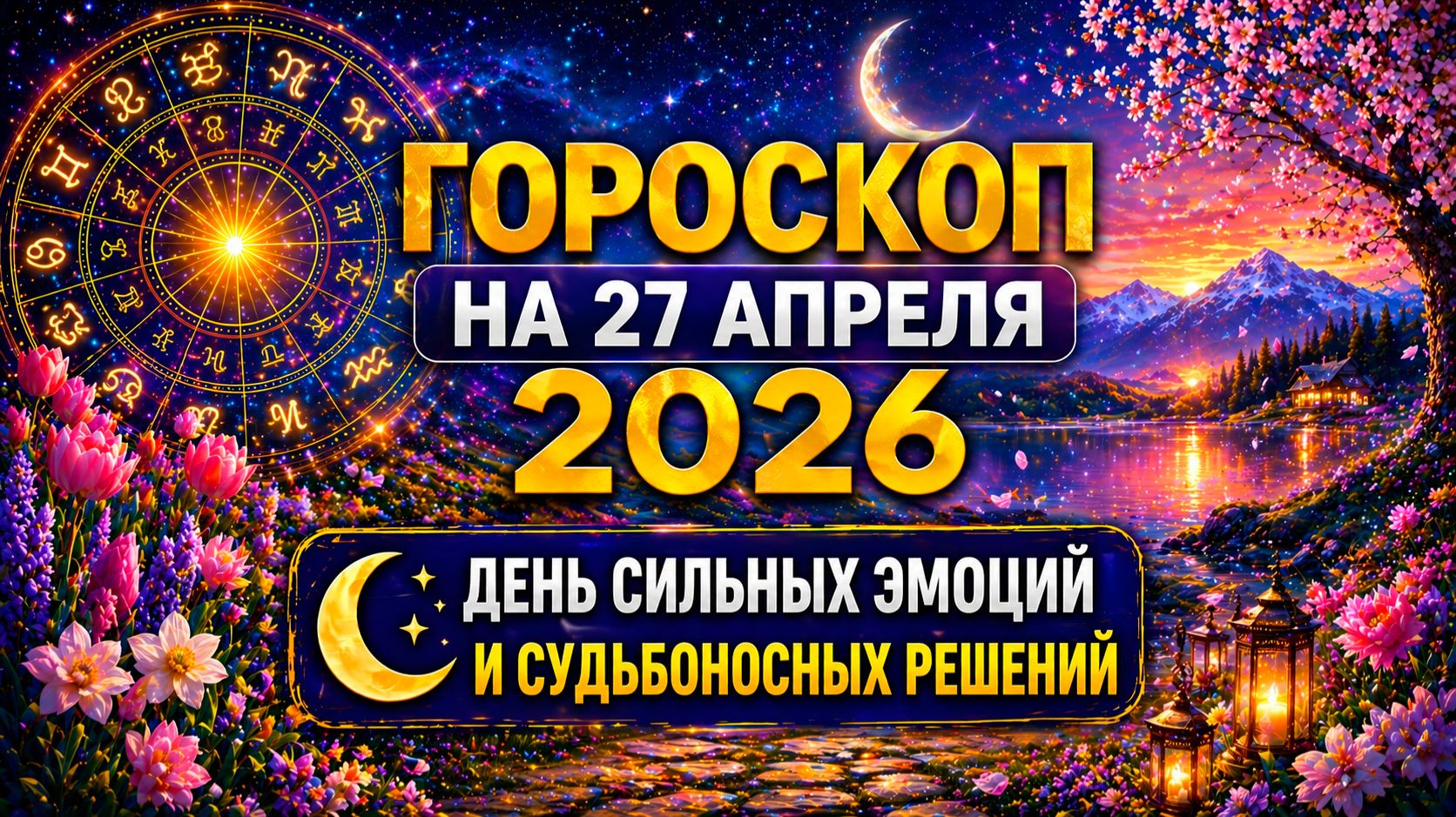 Гороскоп на 27 апреля 2026 🌙 День сильных эмоций и судьбоносных решений