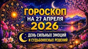 Гороскоп на 27 апреля 2026 🌙 День сильных эмоций и судьбоносных решений