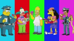 Симпсоны против Пончика: Битва под Кофин Дэнс в Плитках Музыки!