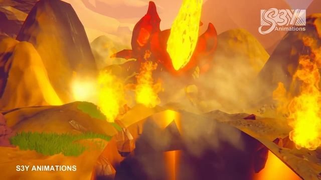 Baby Godzilla x Kong Destoroyah vs Mothra – Animation 24