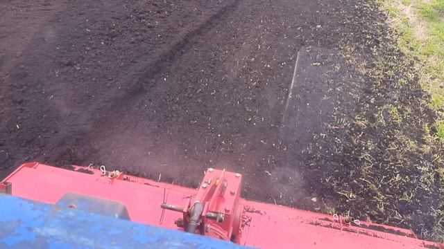 Обработал огород под траву.