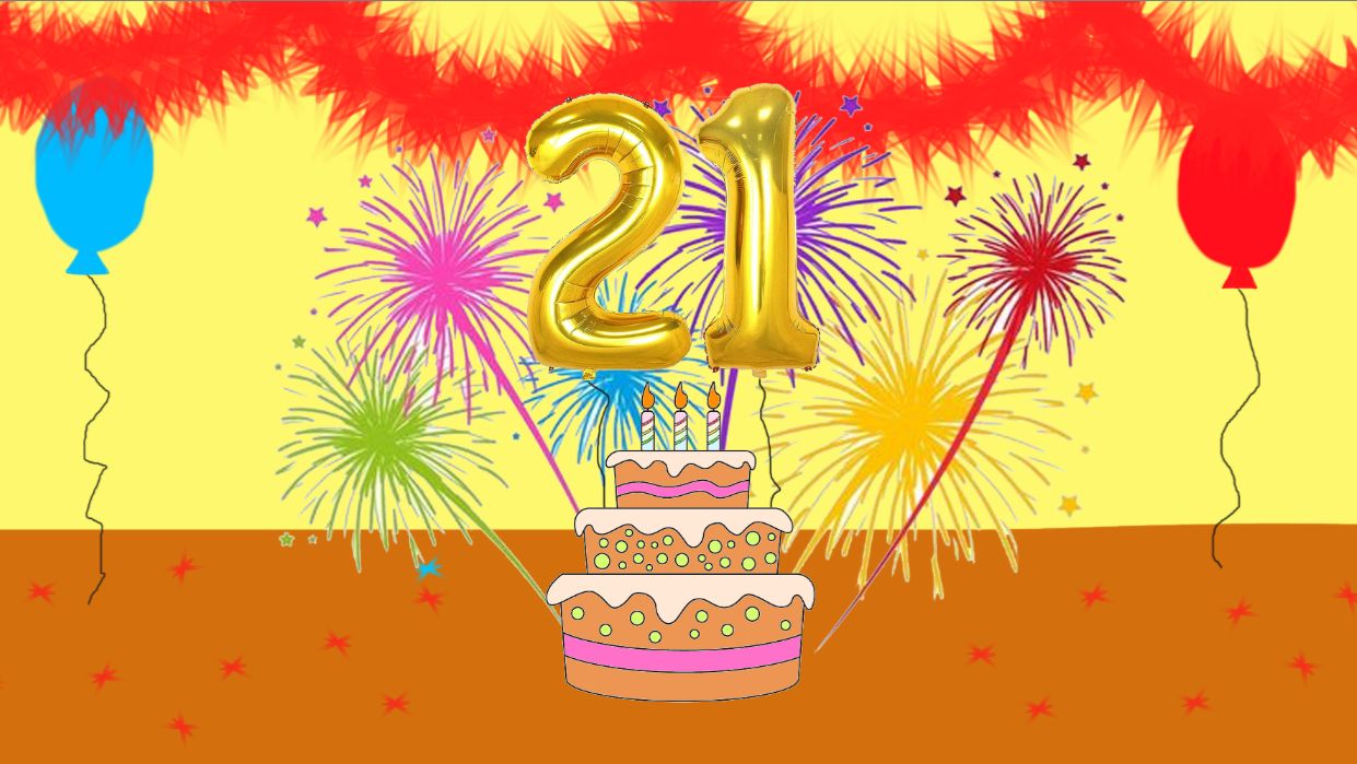 вечеринка в честь 21 подписчиков 🎉🎉🎉🎉