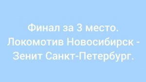 Финал за 3 место чемпионата России по волейболу среди мужчин