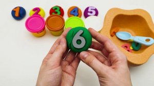 Учим считать до 10 | Цифры для малышей | Пластилин Плэй до |Развивающее видео