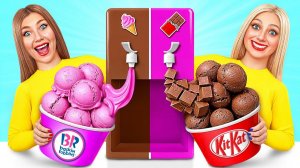 Челлендж. Шоколадная Еда vs Настоящая еда # Съедобная Битва от Bubba DO Challenge