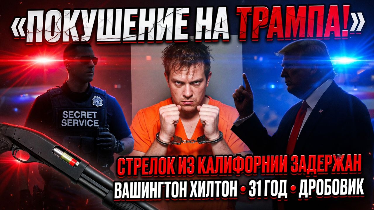 Трамп чудом избежал пули — задержан вооружённый учитель из Калифорнии