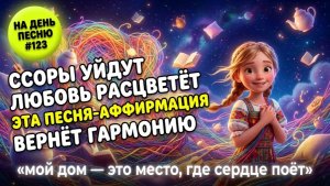 НА ДЕНЬ ПЕСНЮ #123 | УЮТНАЯ ПЕСНЯ-АФФИРМАЦИЯ ГАРМОНИЯ В СЕМЬЕ | мой дом — это место, где сердце поёт