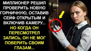 МИЛЛИОНЕР РЕШИЛ ПРОВЕРИТЬ НОВУЮ ГОРНИЧНУЮ, ОСТАВИВ СЕЙФ ОТКРЫТЫМ И ВКЛЮЧИВ КАМЕРУ... НО КОГДА ОН...
