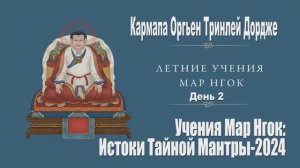 Кармапа Оргьен Тринлей Дордже. Истоки тайной мантры – 2024. День 2