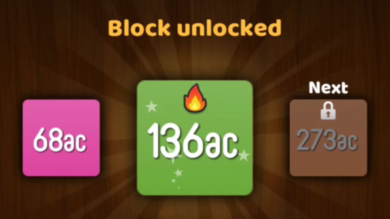 NumBlocks (34ac → 68ac → 136ac)