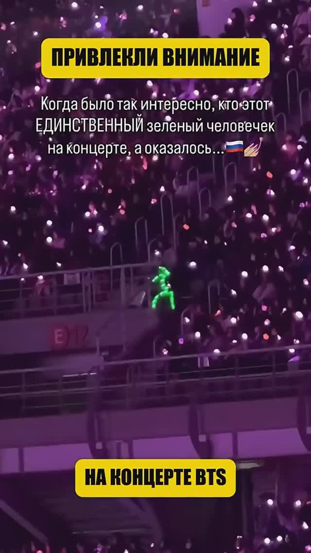 Триколор на концерте BTS