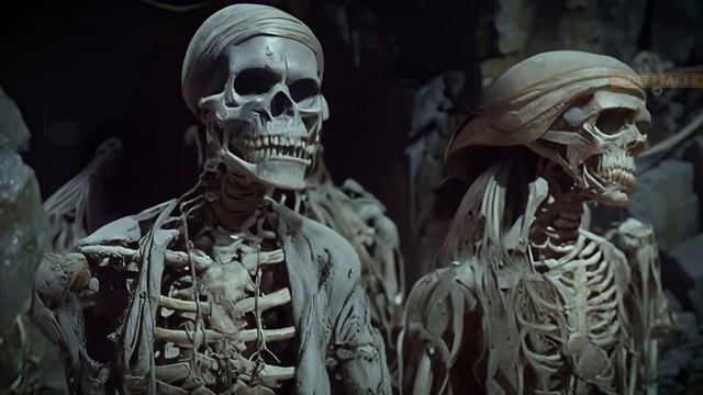 ТРЕЙЛЕР ФИЛЬМА ПИРАТЫ КАРИБСКОГО МОРЯ В СТИЛЕ 50Х ГОДОВ нейросеть