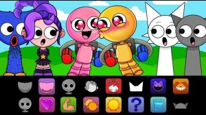 Поппи играет за ДЕВУШКУ ИГРОКА в Sprunki Mod! Женская версия игрока