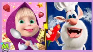 Говорящий Буба против Маши.Конкурс Поваров.Кто Вкуснее Умеет Готовить.Мультяшные Игры