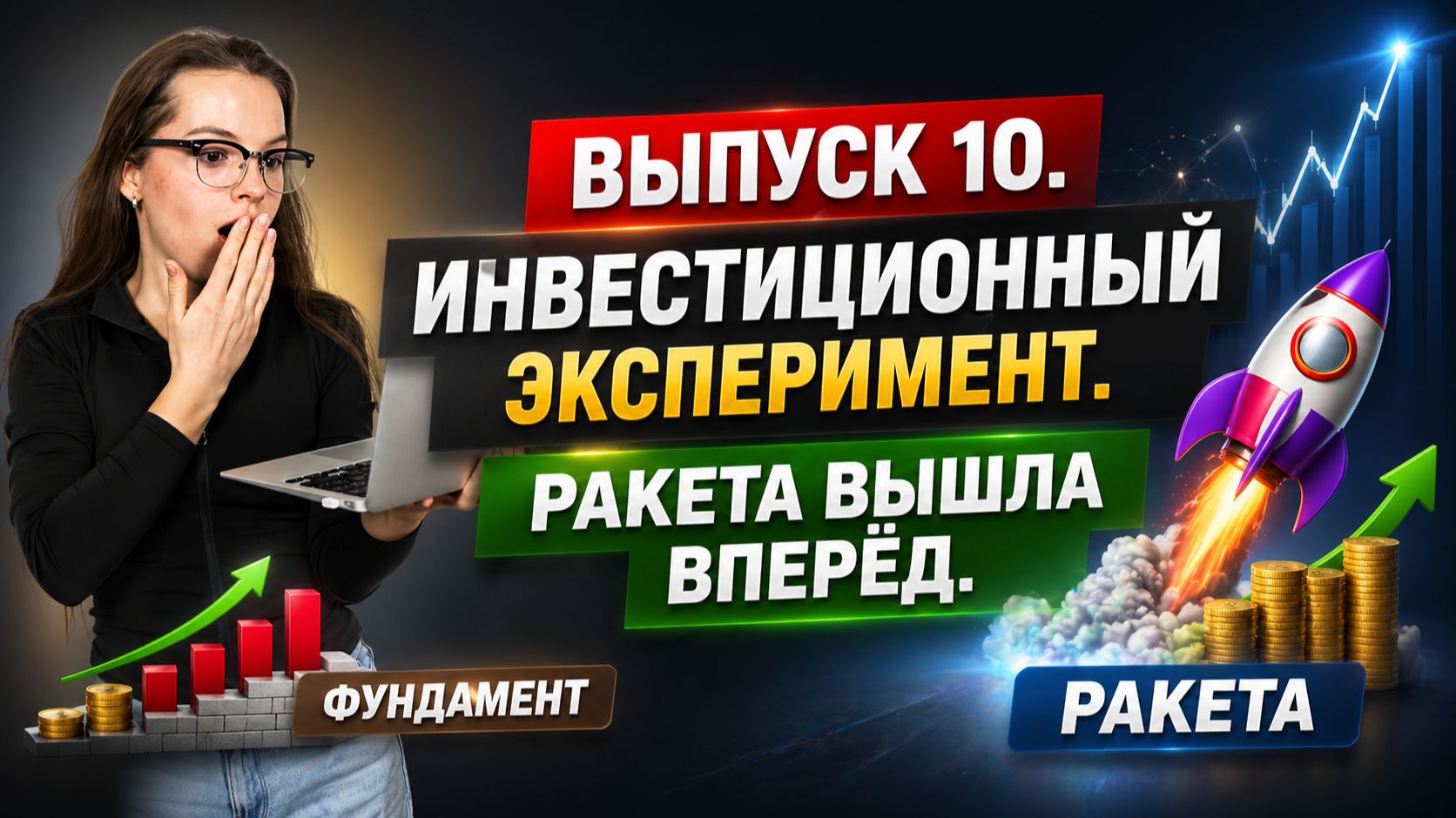 Выпуск 10. Инвестиционный эксперимент. Ракета вышла вперёд!