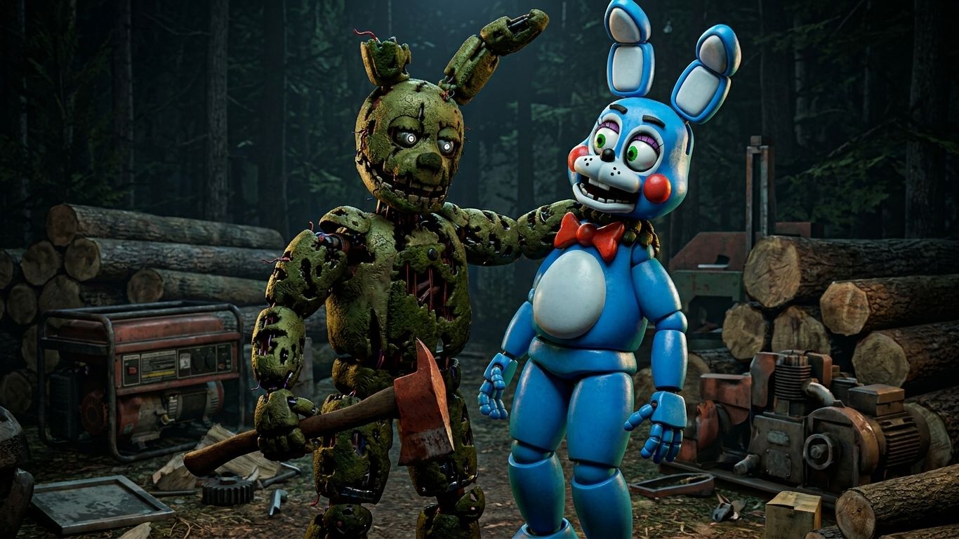 🔷СПРИНГТРАП ЗАРУБИЛ ТОЙ БОННИ🔷Bite By Night #2 (Roblox)