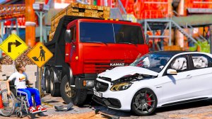 ОПЕРСКАЯ ЕЗДА В GTA 5 - ПОПАЛ В ДТП НА ОПЕРСКОМ MERCEDES E63! ИНВАЛИДНОЕ КРЕСЛО ПОСЛЕ АВАРИИ 🌊ВОТЕР