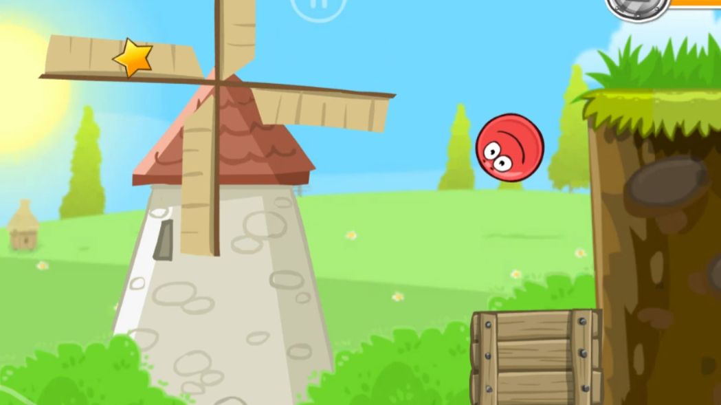 Красный шарик. Красный шар  и  мельница. Для детей. . ч  6