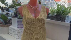 Летняя майка крючком, часть 4