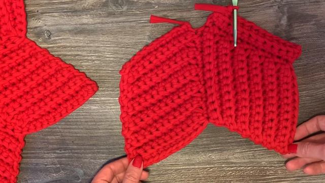 Вязание декоративной подушки-звезды.