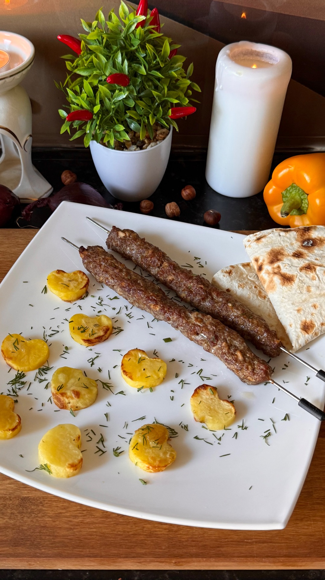 Кебабы с золотыми сердцами 🍖💛
