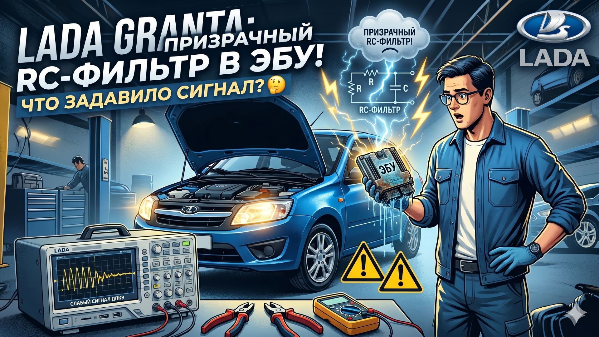 Эта Гранта заставила меня попотеть.  Проблема с сигналом датчика коленвала