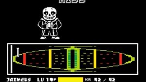 Битва с Сансом Undertale без урона