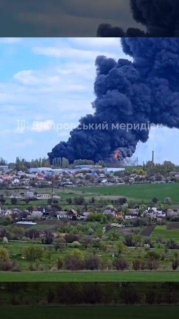 Последствия ударов в Днепропетровске.