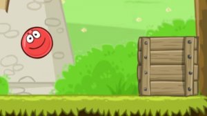 Красный шарик. Red Ball . Красный шар, опасный каньон в зеленой долине. Для детей. ч 4