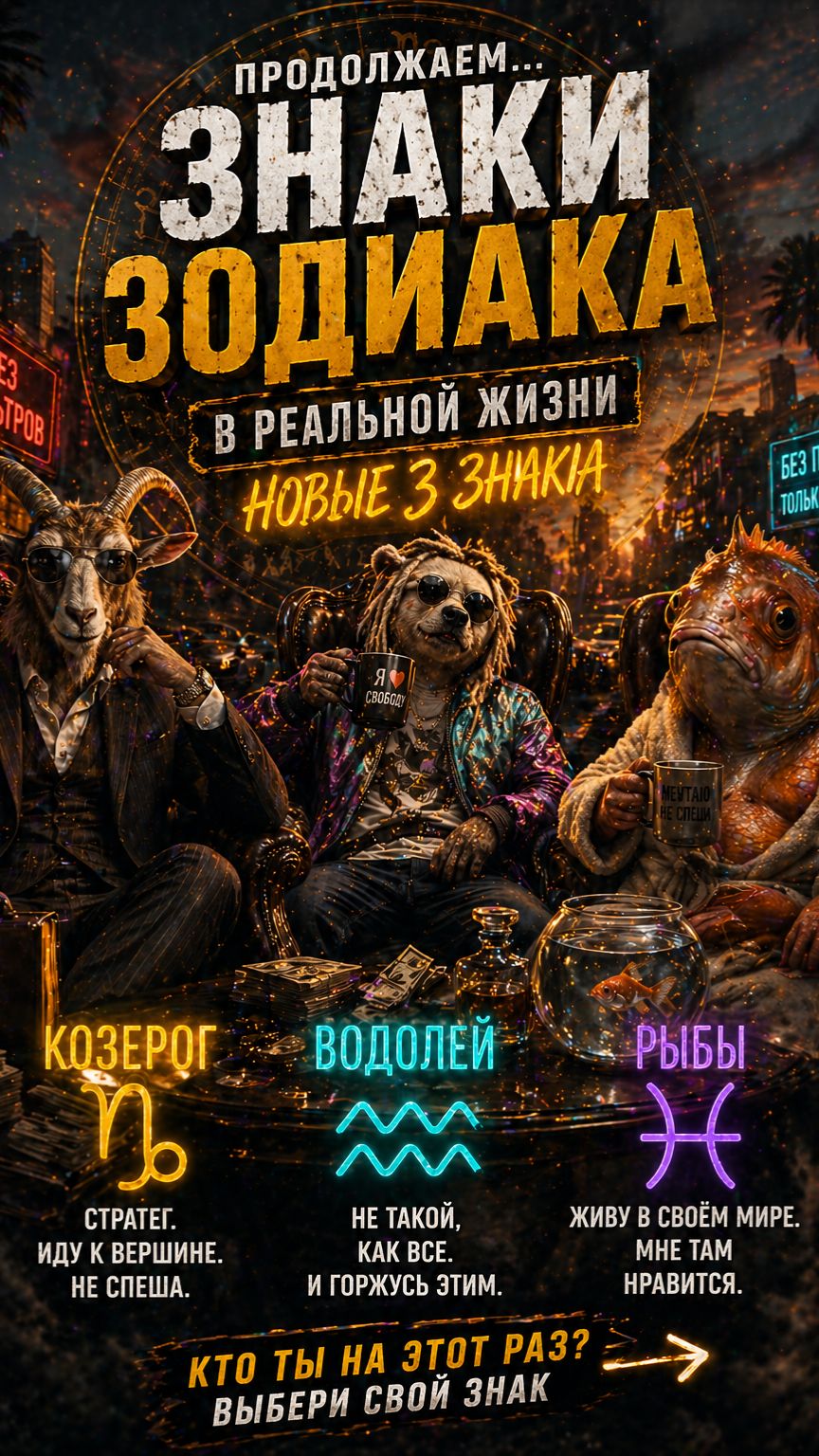 ЗНАКИ ЗОДИАКА в реальной жизни, подпишись