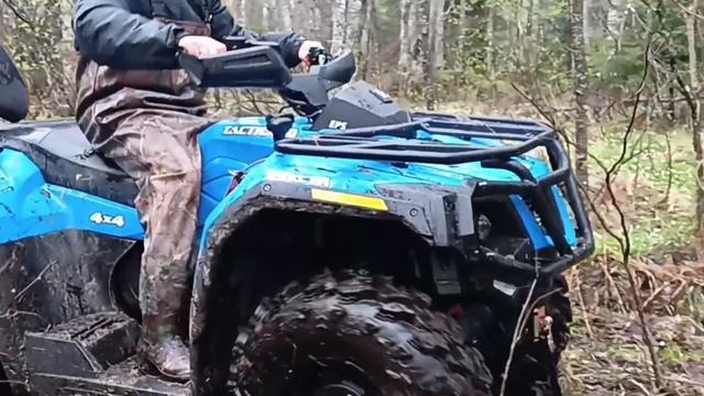 Обкатка нового квадроцикла, в Дождь 😶🌫️☔
Везде завалы!🪵🪾