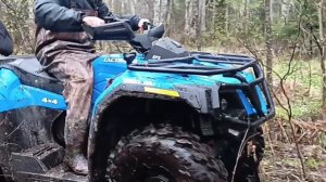 Обкатка нового квадроцикла, в Дождь 😶🌫️☔
Везде завалы!🪵🪾