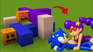 ЛИЛИ и СОНИК в МАЙНКРАФТЕ - Поппи Плейтайм прикольное видео #майнкрафт