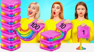 100 Слоев Еды Челлендж # Война Пранков от Bubba DO Challenge