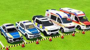 Мультфильмы про Машинки для Детей/Полицейские Машины И Машины Скорой Помощи На Грузовиках Man