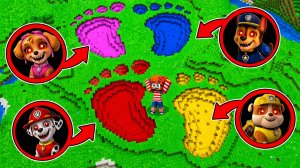 😱КТО ИЗ ЩЕНЯЧИЙ ПАТРУЛЬ ГИГАНТЫ ОСТАВИЛИ ЭТИ СЛЕДЫ ОКОЛО МОЕГО ДОМА  В МАЙНКРАФТ