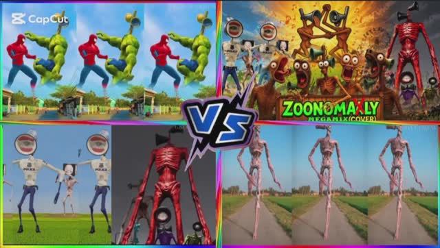 СИРЕНОГОЛОВЫЙ и ЗОНОМАЛИ МЕГАМИКС под музыку COFFIN DANCE 🔥