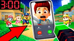 РАЙДЕР ПОЗВОНИЛ В 3 ЧАСА НОЧИ ЩЕНЯЧИЙ ПАТРУЛЬ МАЙНКРАФТ