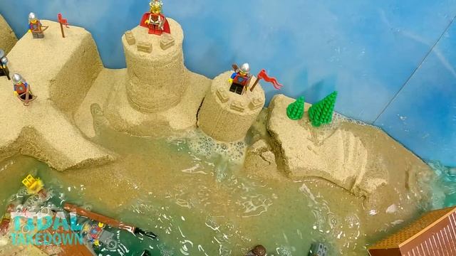 30. 4 Dams Breached - Tsunami Experiment - LEGO Forts VS Wave Machine смотреть онлайн