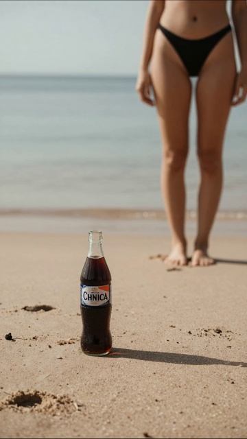 Летнее наслаждение: На пляже с прохладительным напитком #пляж #лето #освежающее #напиток