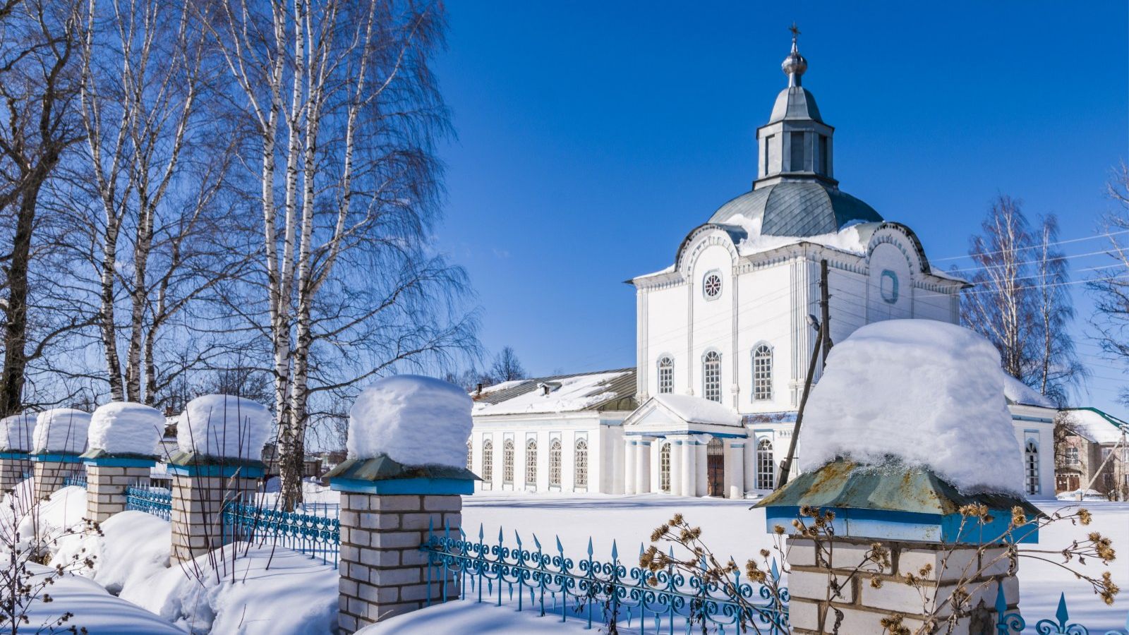 360 Панорама по райцентру Кумёны. Зима.